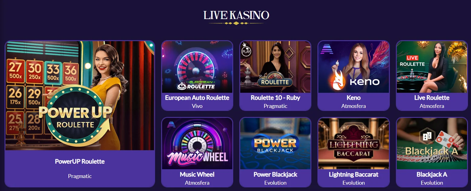 Software e giochi disponibili su 4kasino casino