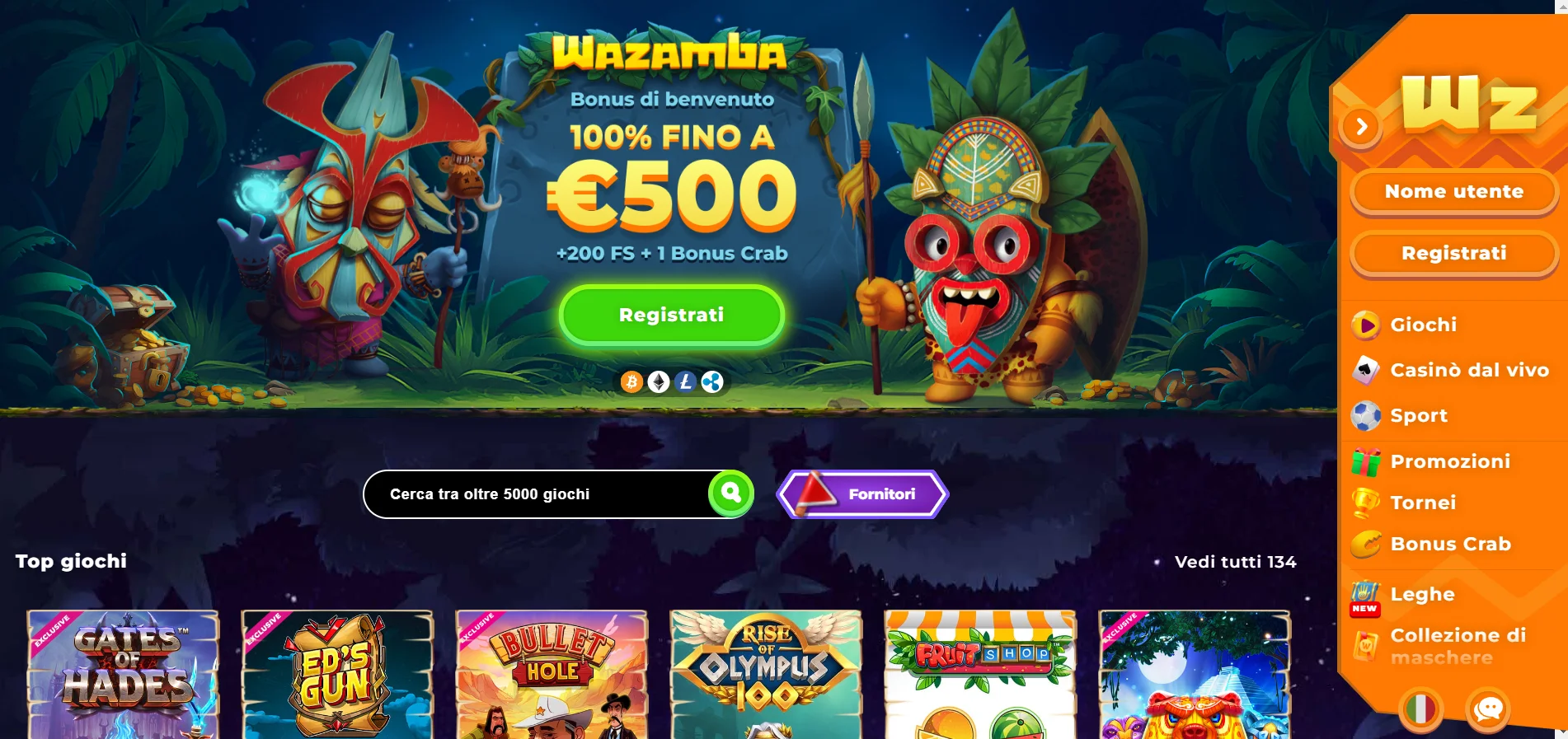 Wazamba casino bonus