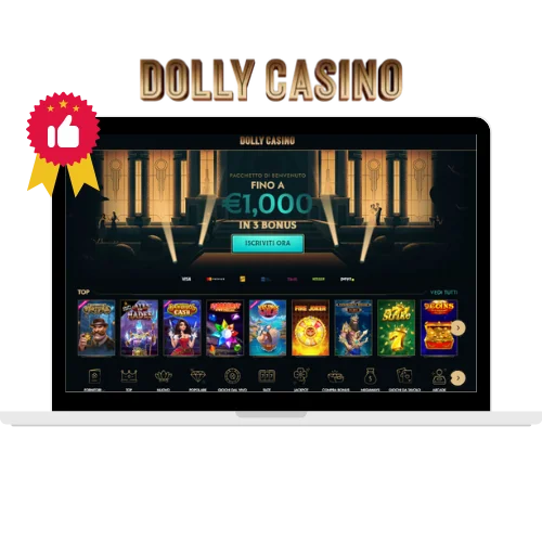 Bonus senza deposito del casino Dolly al 3° posto nel rating